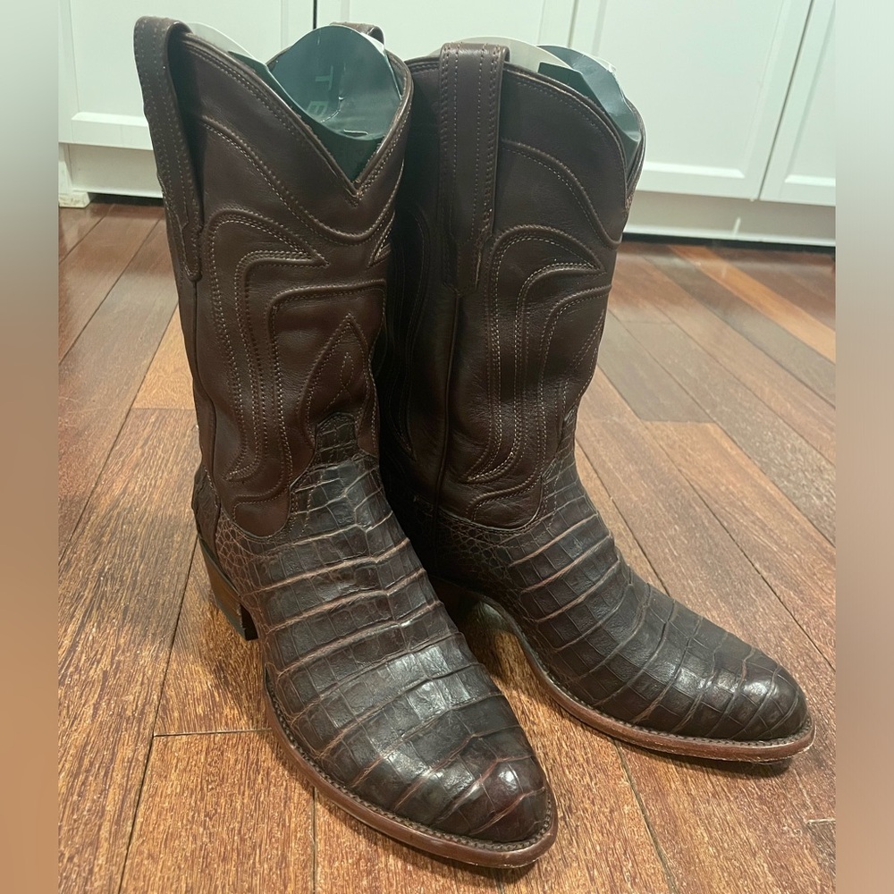Tecovas Dillon Cowboy Boot - Mahogany Caiman